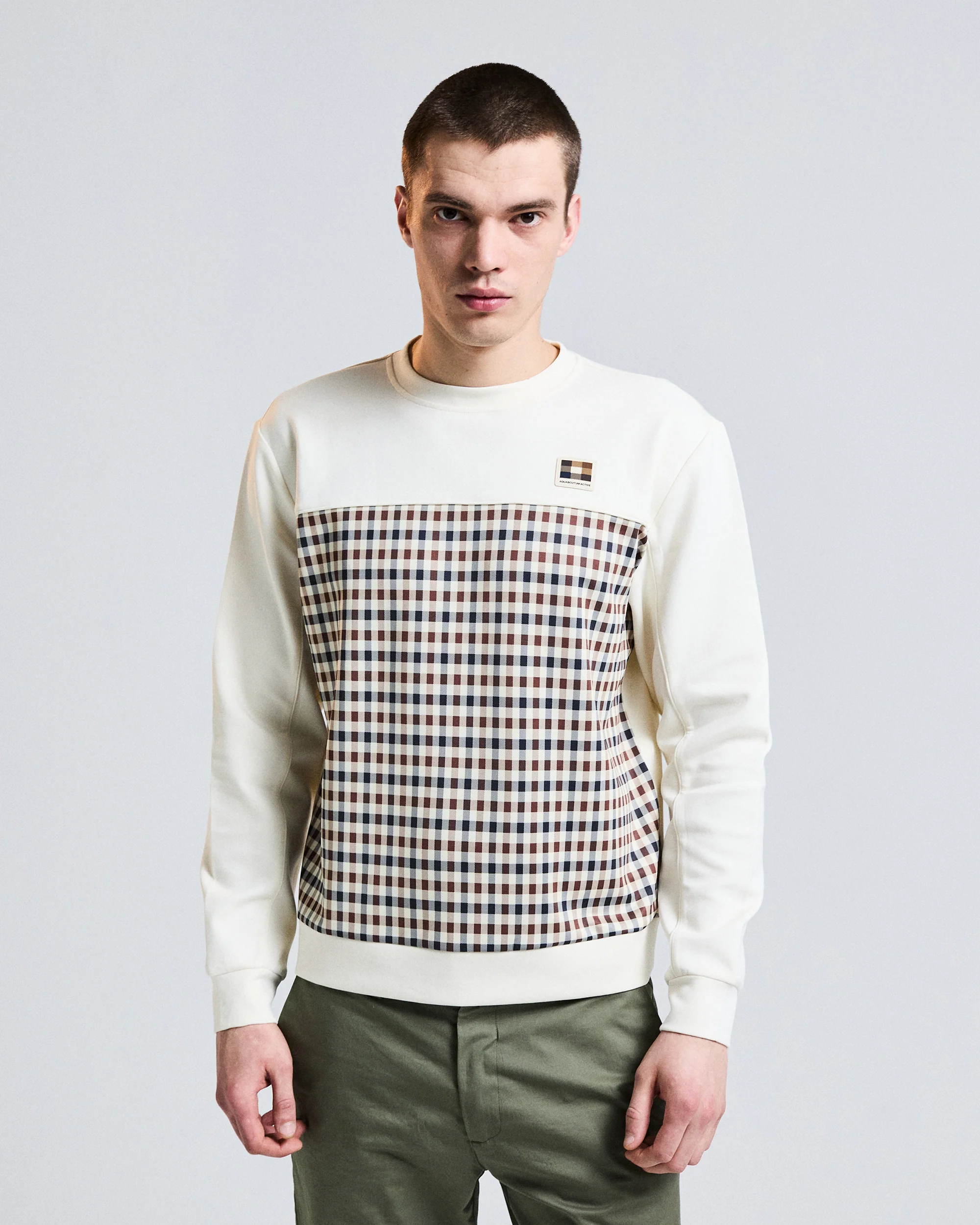 CLUB CHECK CREWNECK - Image 6